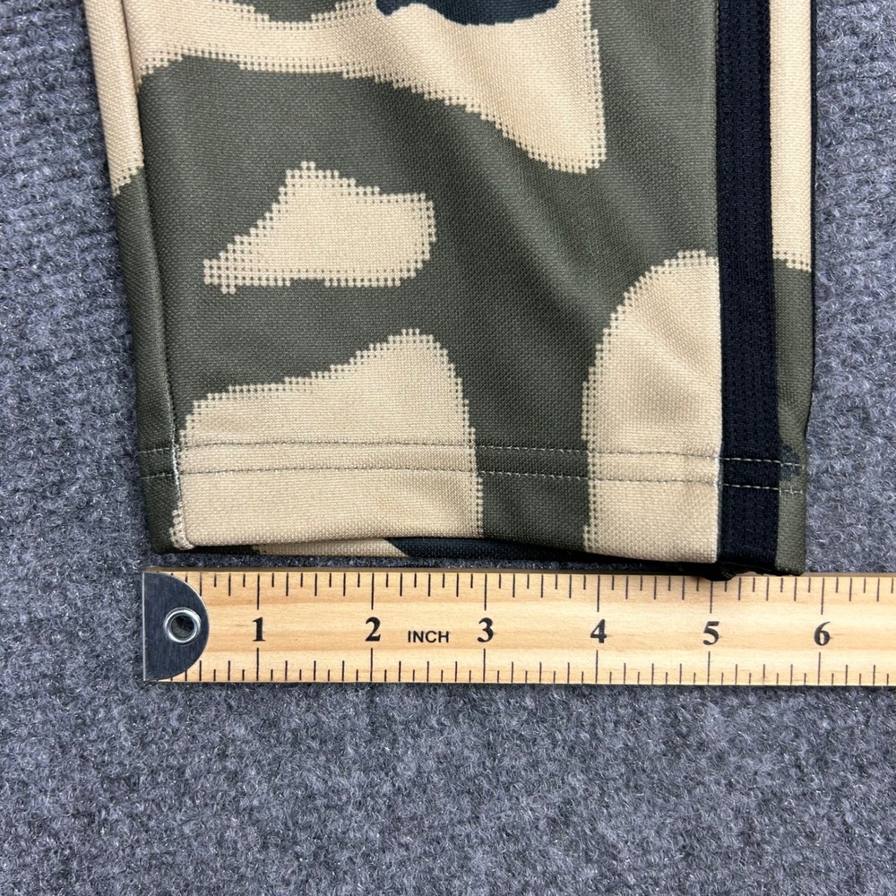 Adidas Track Pants Mens XL Green Camo Aeroready Joggers Ankle Zip 3-Stripe - Picture 12 of 13
